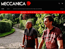 Tablet Screenshot of meccanicaclothing.com